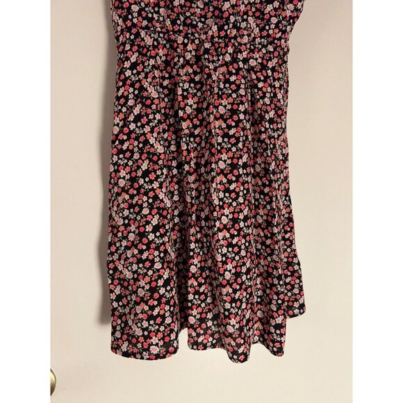 Row A Floral Multicolored/Mini dress M smock stretch back - Picture 3 of 15